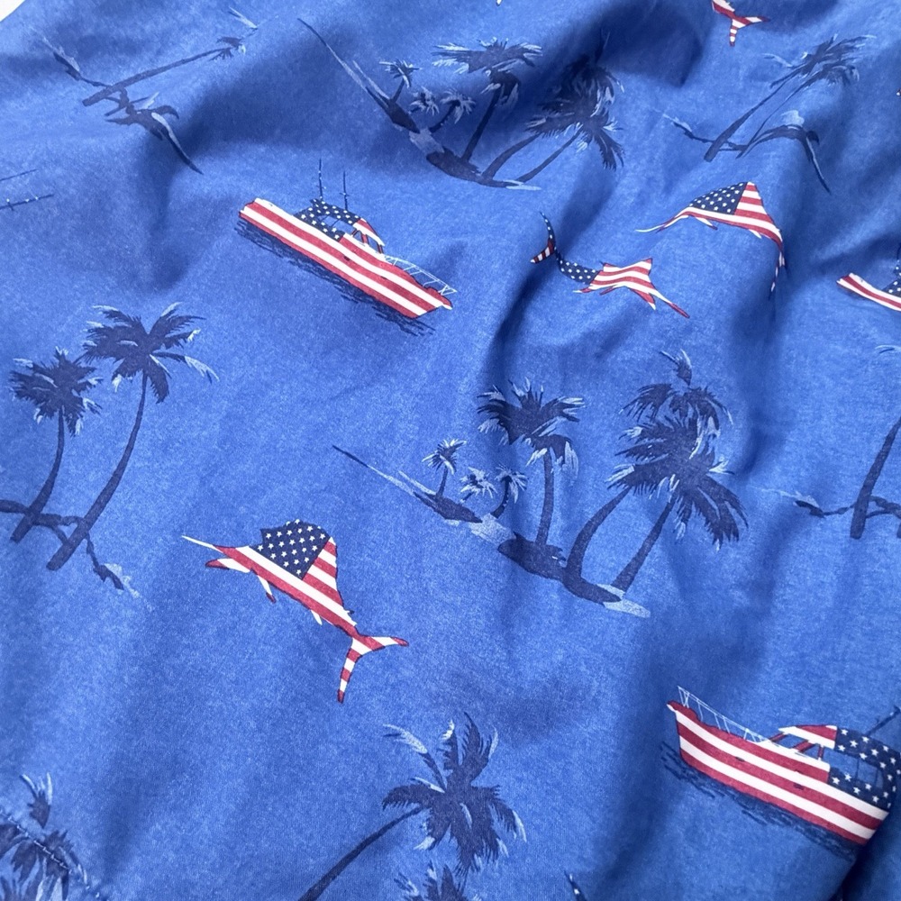 St John's Bay Men's 3XL Board Swim Short Board American Flag Palm Beach Vacation
